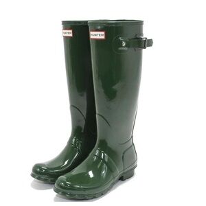Hunter Green Rain Boots
